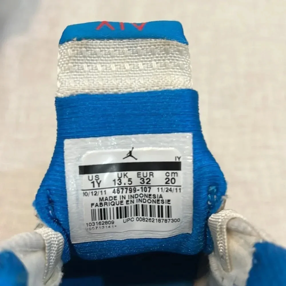 NIKE Boys AIR Jordan 14 XIV Retro Neptune Blue (GS) Size 1
